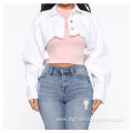 Vintage Crop Top Short Women Summer Jacket